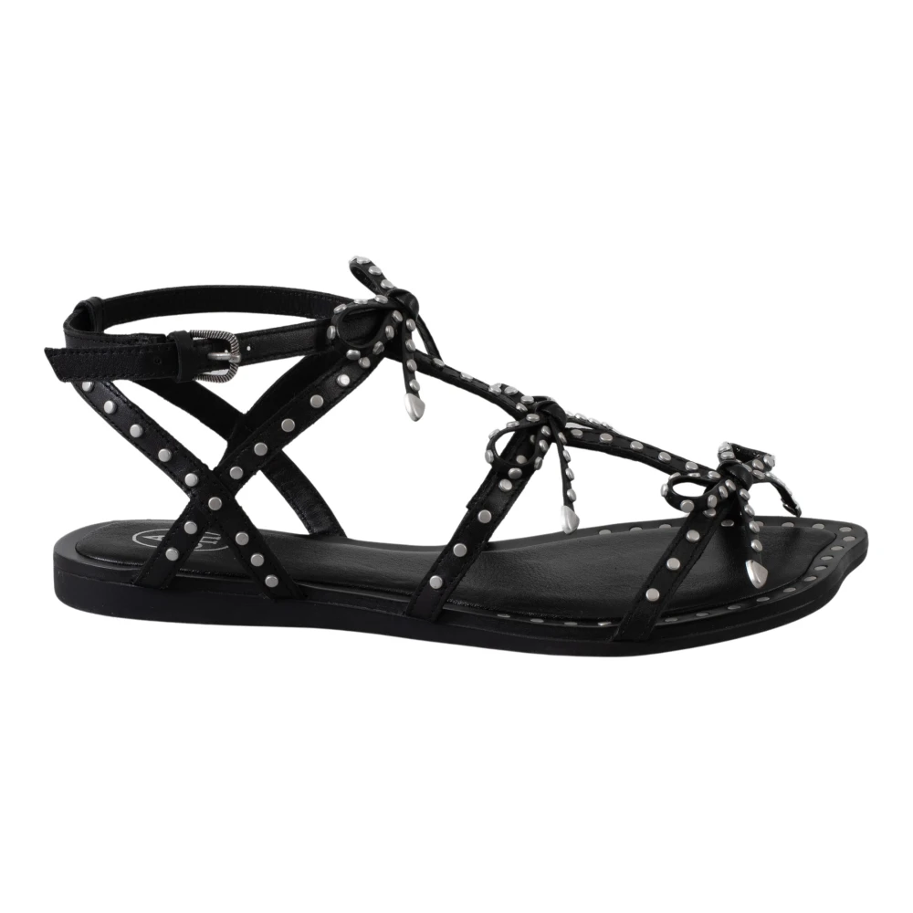 Ash Black Gladius Flat Sandal - Female - Flat Sandals - 7 Uk - Shoes