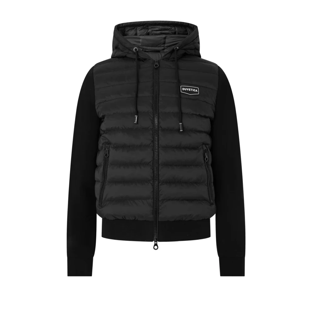 Duvetica Zwarte Puffer Donsjas Ritssluiting Black Heren