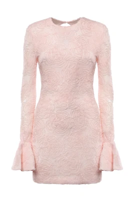Mesh Frill Mini Dress