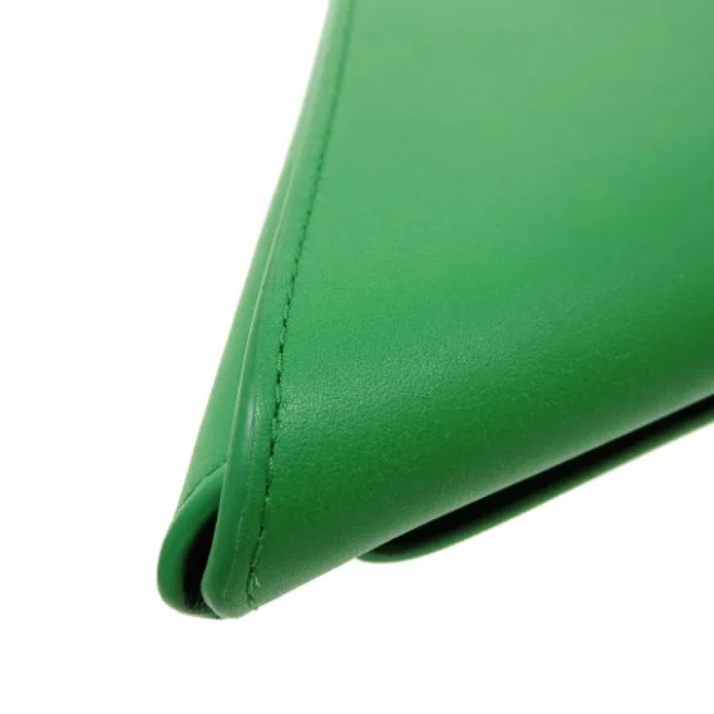 Bottega Veneta Vintage Pre-owned Leather clutches Green Dames