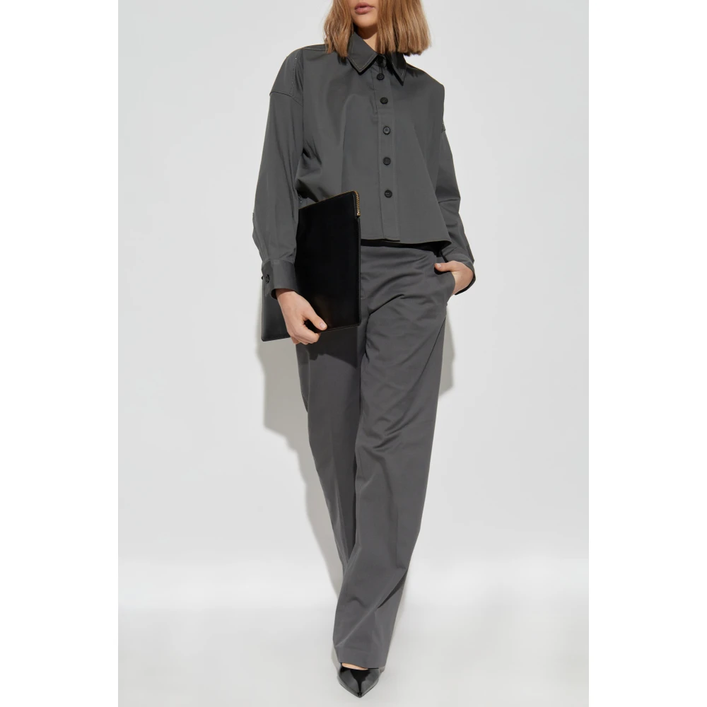 Fabiana Filippi Katoenen shirt Gray Dames