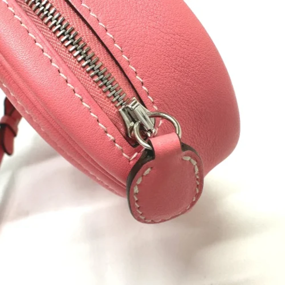 Hermès Vintage Pre-owned Leather pouches Pink Dames