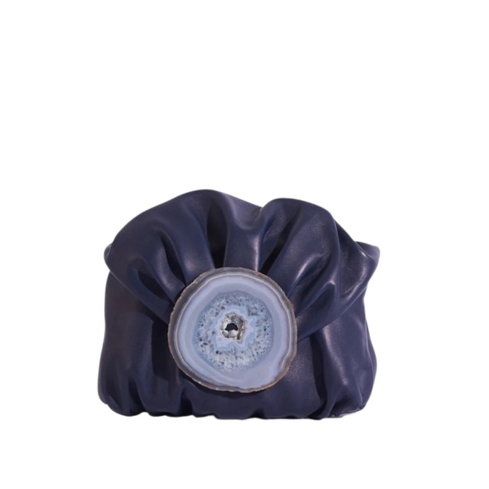 Malababa Agate Clutch Blue Dames