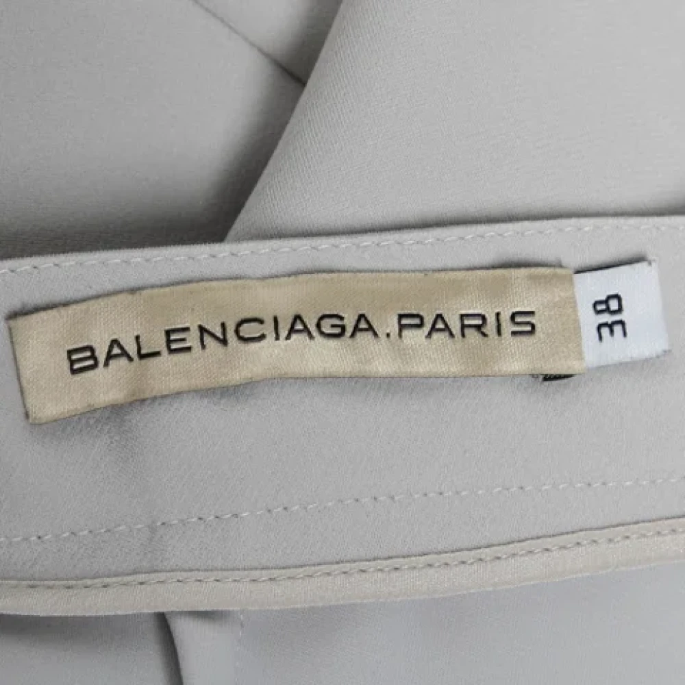 Balenciaga Vintage Pre-owned Polyester bottoms Gray Dames