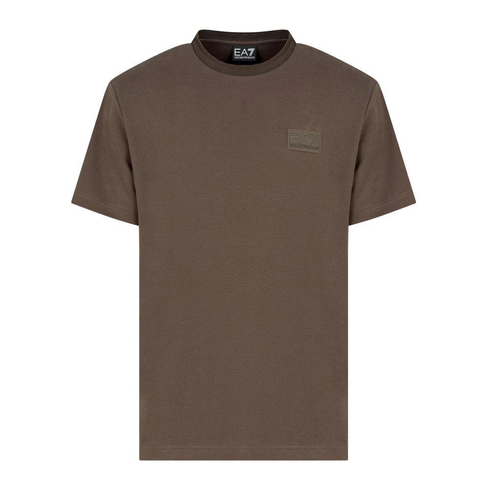 Emporio Armani Ea7 Men's Brown Short Sleeve T-Shirt