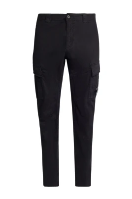 Satin Stretch Cargo Byxor