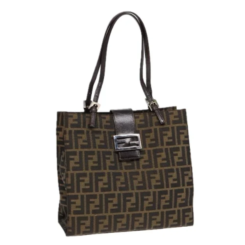 Fendi Vintage Pre-owned Canvas fendi-bags Brown Dames