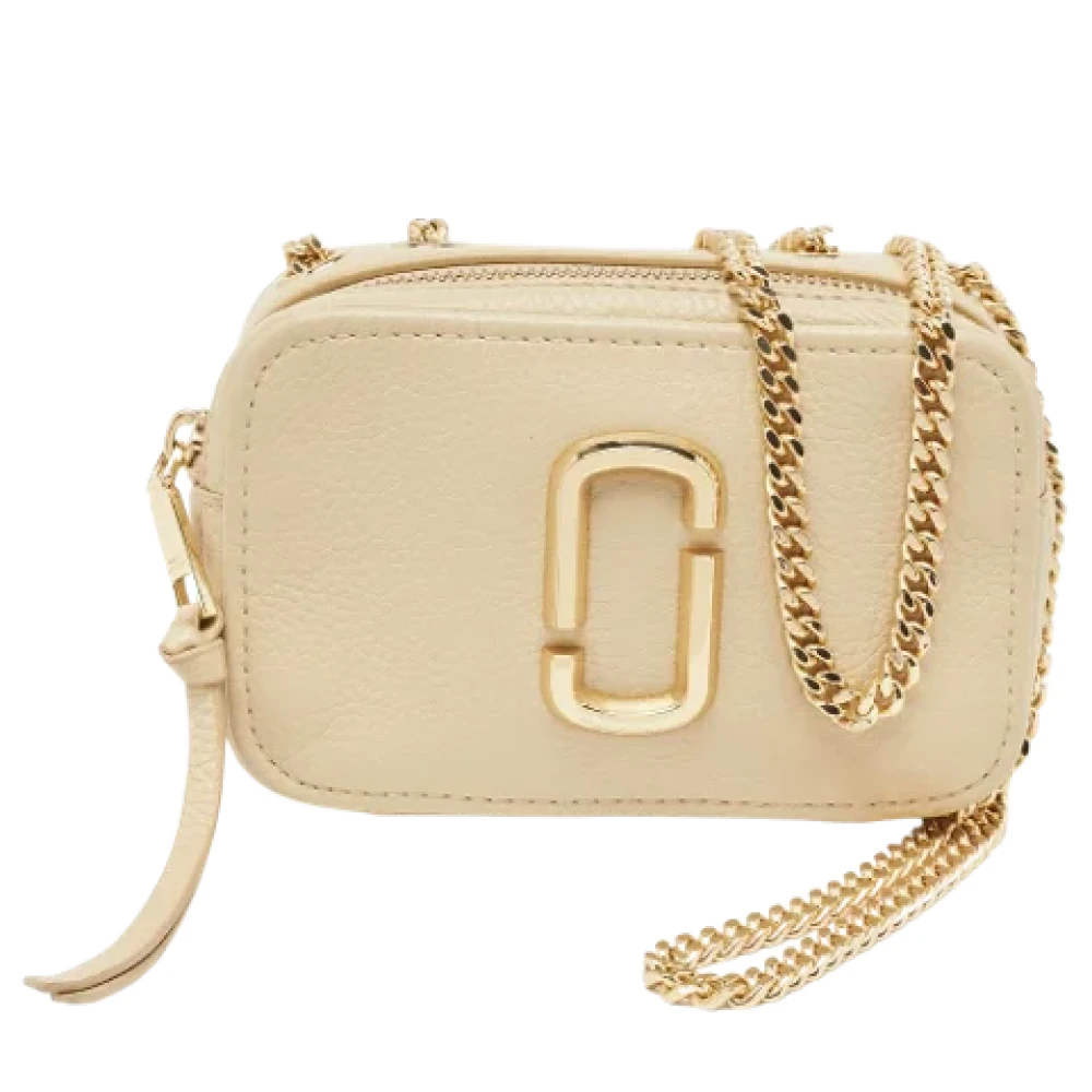 Marc Jacobs Pre-owned Leather crossbody-bags Beige Dames