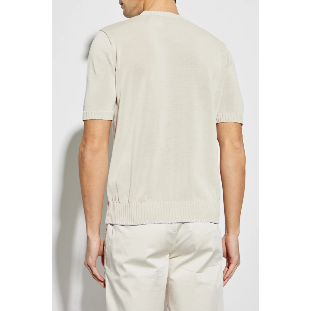 Eleventy Katoenen T-shirt Beige Heren