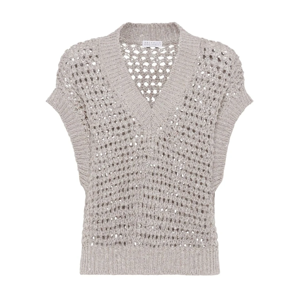 BRUNELLO CUCINELLI Luxe Sweaters Collectie Gray Dames