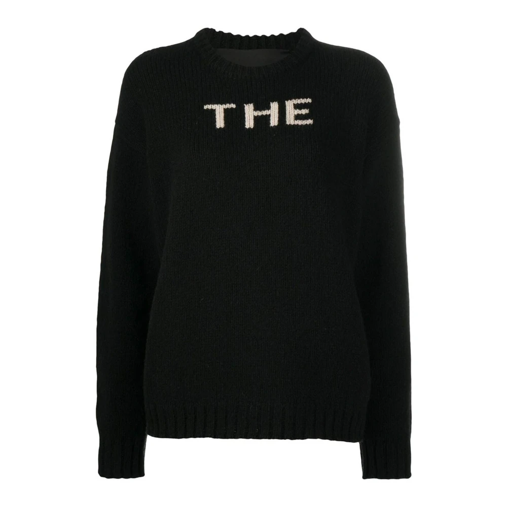 Marc Jacobs Stickad tröja, H?ll dig varm och stilfull med Inlay Pullover Black, Dam