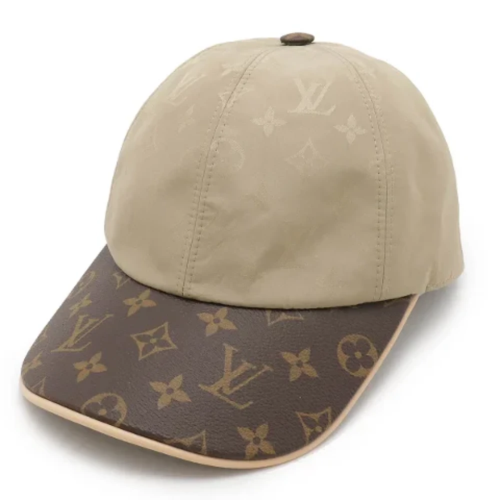 Louis Vuitton Vintage Pre-owned Canvas hats Beige Dames