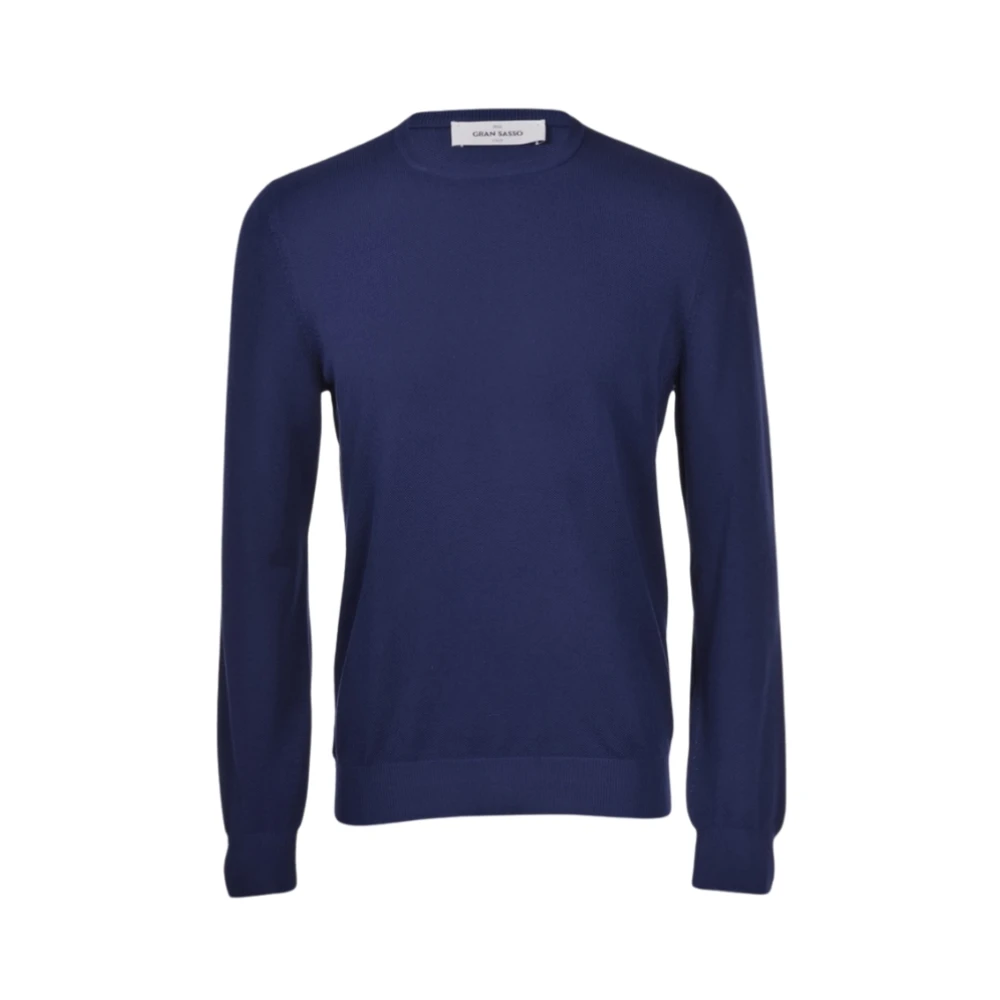 Gran Sasso Homme Bleu Pulls, Taille: M Maille Élégante Pour