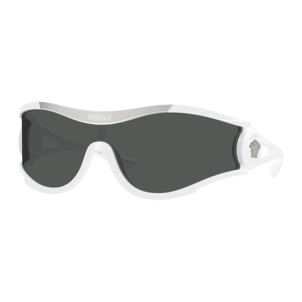Versace Unisex White Sunglasses, 42 Mm, Stylish Sunglasses In Black Shade