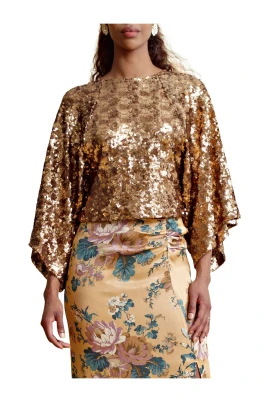 Glittrande Paljett Topp
