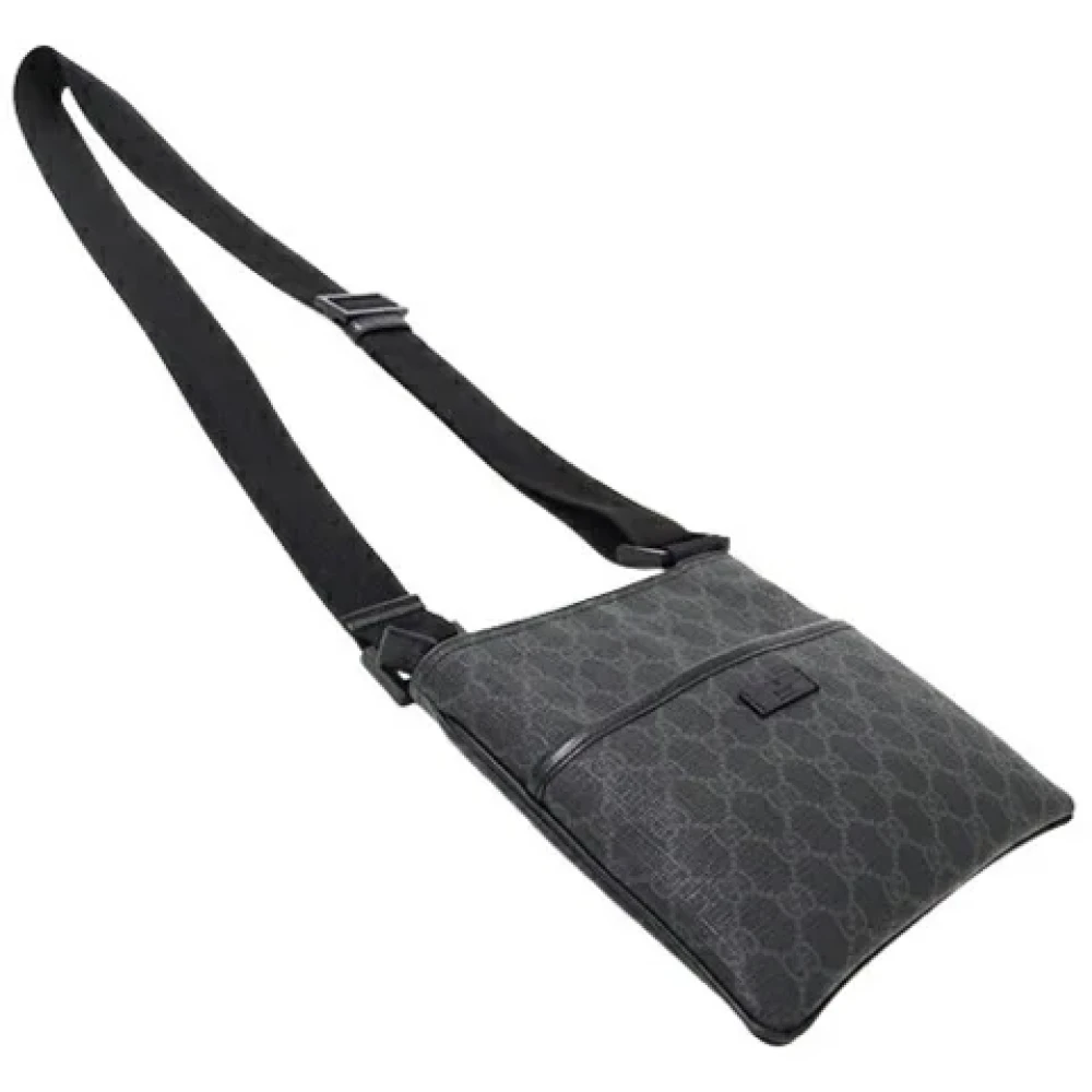 Gucci Vintage Pre-owned Canvas shoulder-bags Black Dames