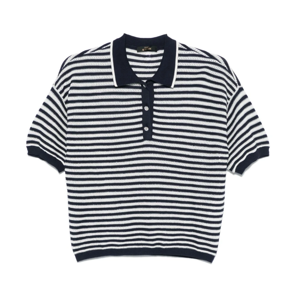 Twinset Blauwe Polo T-shirts en Polos Blue Dames