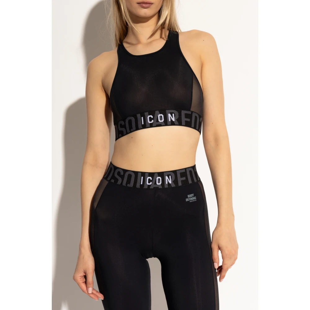 Dsquared2 Sportbeha Black Dames
