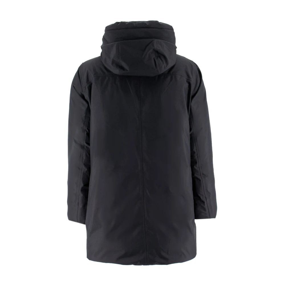 Parajumpers Lange donsjas met capuchon Black Heren