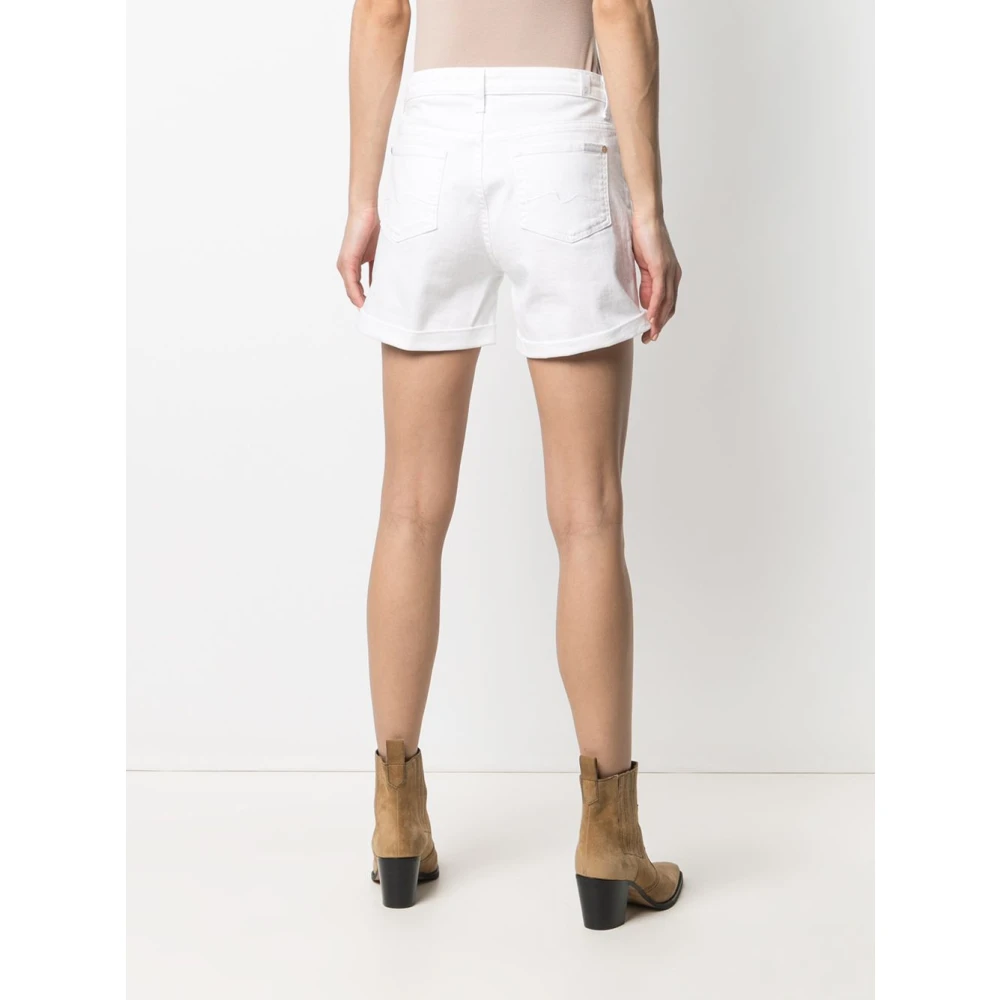 7 For All Mankind Shorts White Dames