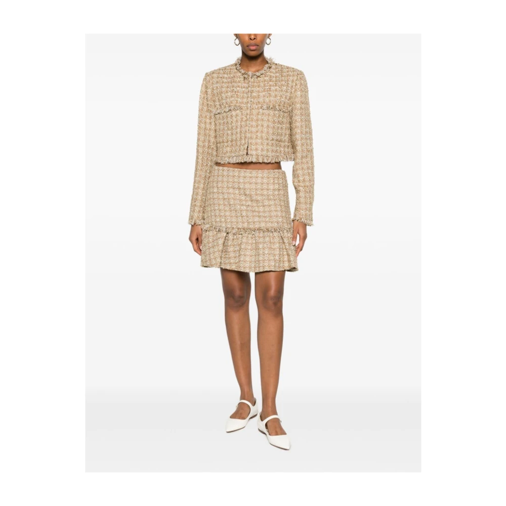 Twinset Irish Cream Bouclè Kort Jack Beige Dames