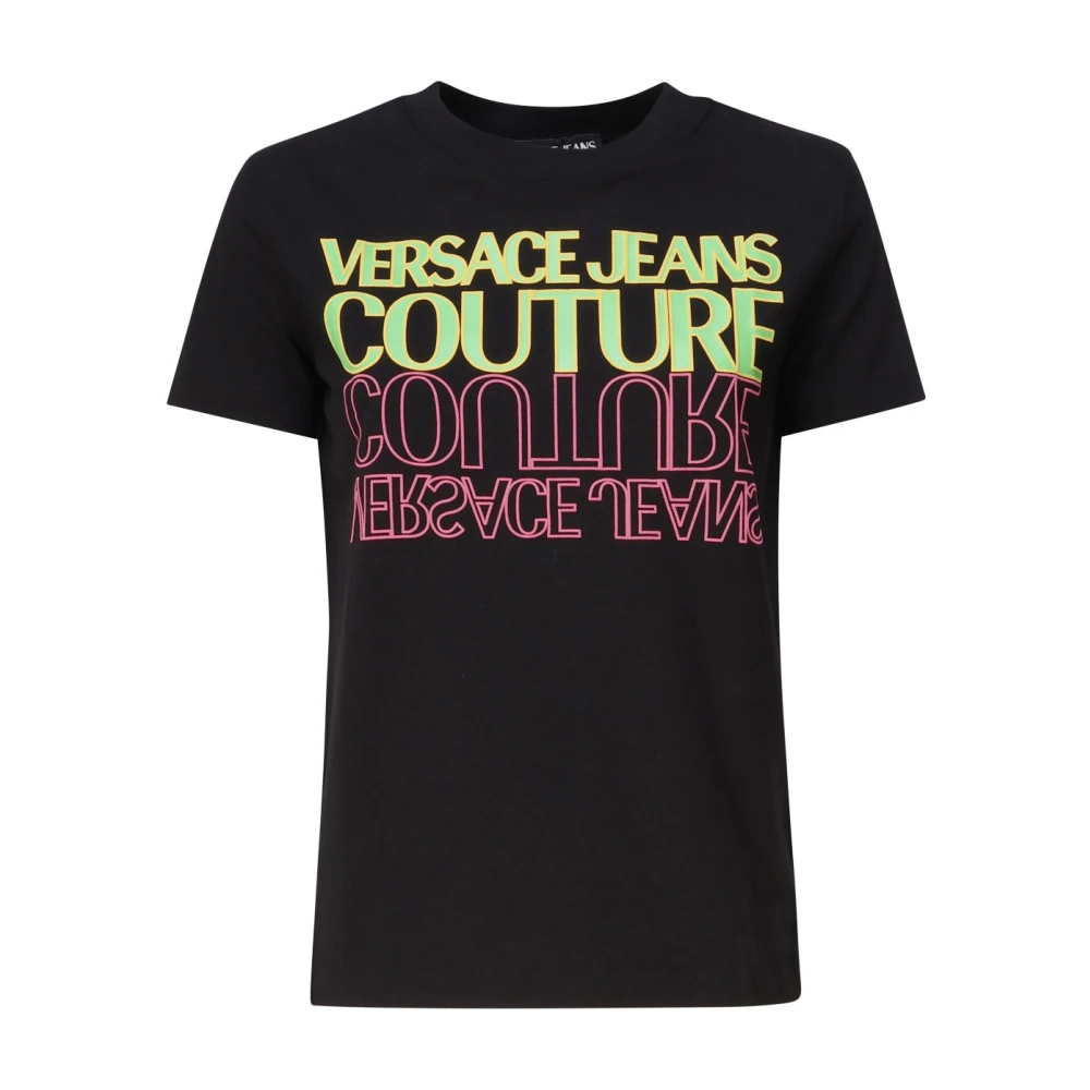 Versace Jeans Couture Zwarte T-shirts en Polos Black
