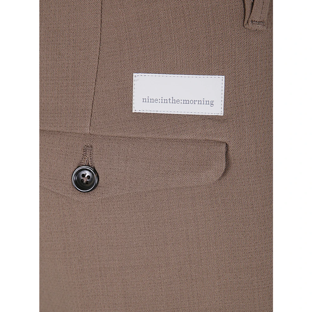 Nine In The Morning Baggy Man Broek met Touw Detail Brown Heren
