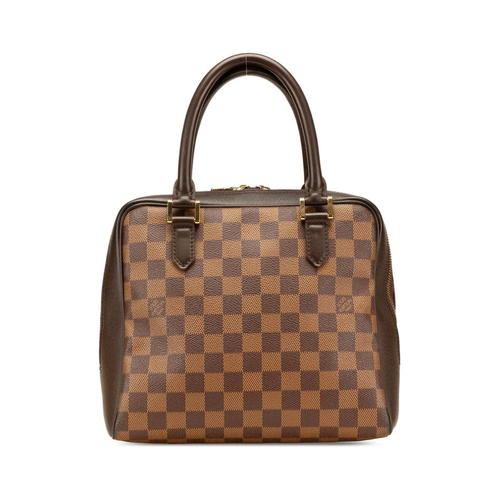 Louis Vuitton Vintage Brun Förägt Topphandtag Satchel
