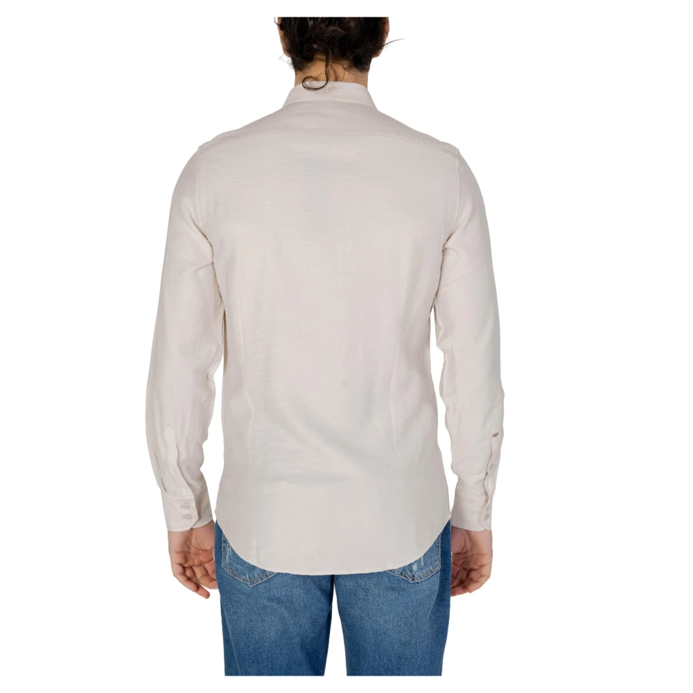 Antony Morato Slim Fit Katoenen Overhemd Beige Heren
