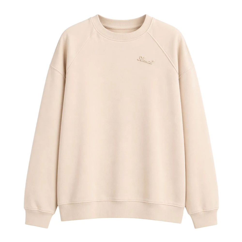 Twinset Women's Beige Crewneck Sweatshirt - Sweatshirts - M - Sweatshirts & Hoodies