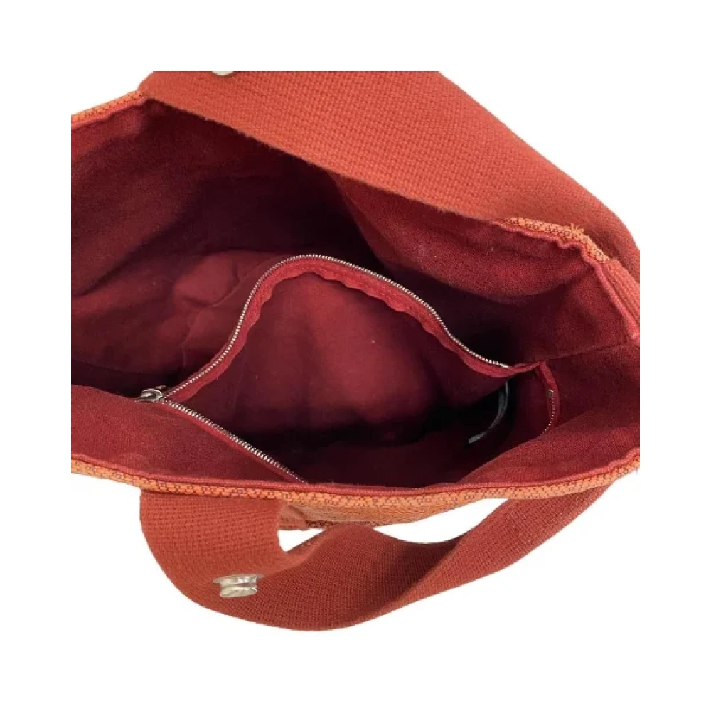 Hermès Vintage Pre-owned Cotton handbags Orange Dames