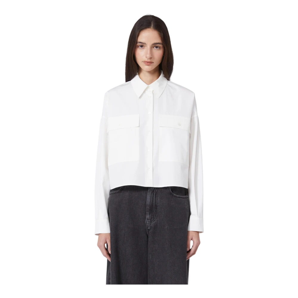 Weekend Max Mara Women's White Boxy Shirt - Shirts - L - Blouses & Shirts