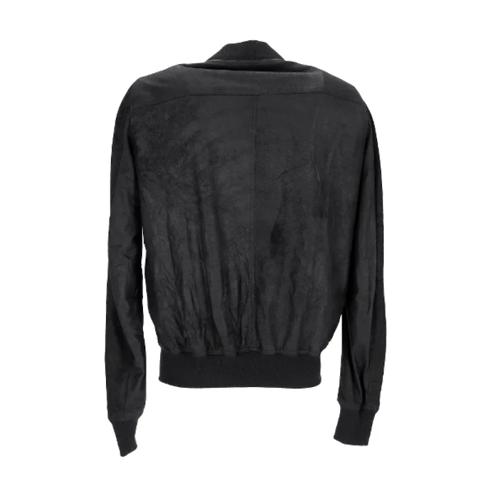 Rick Owens Pre-owned Leather outerwear Black Heren