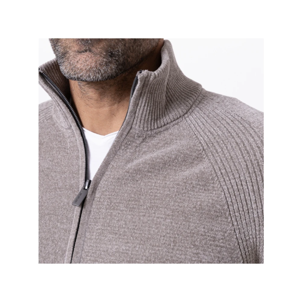 RRD Taupe Zip-Up Vest Gray Heren