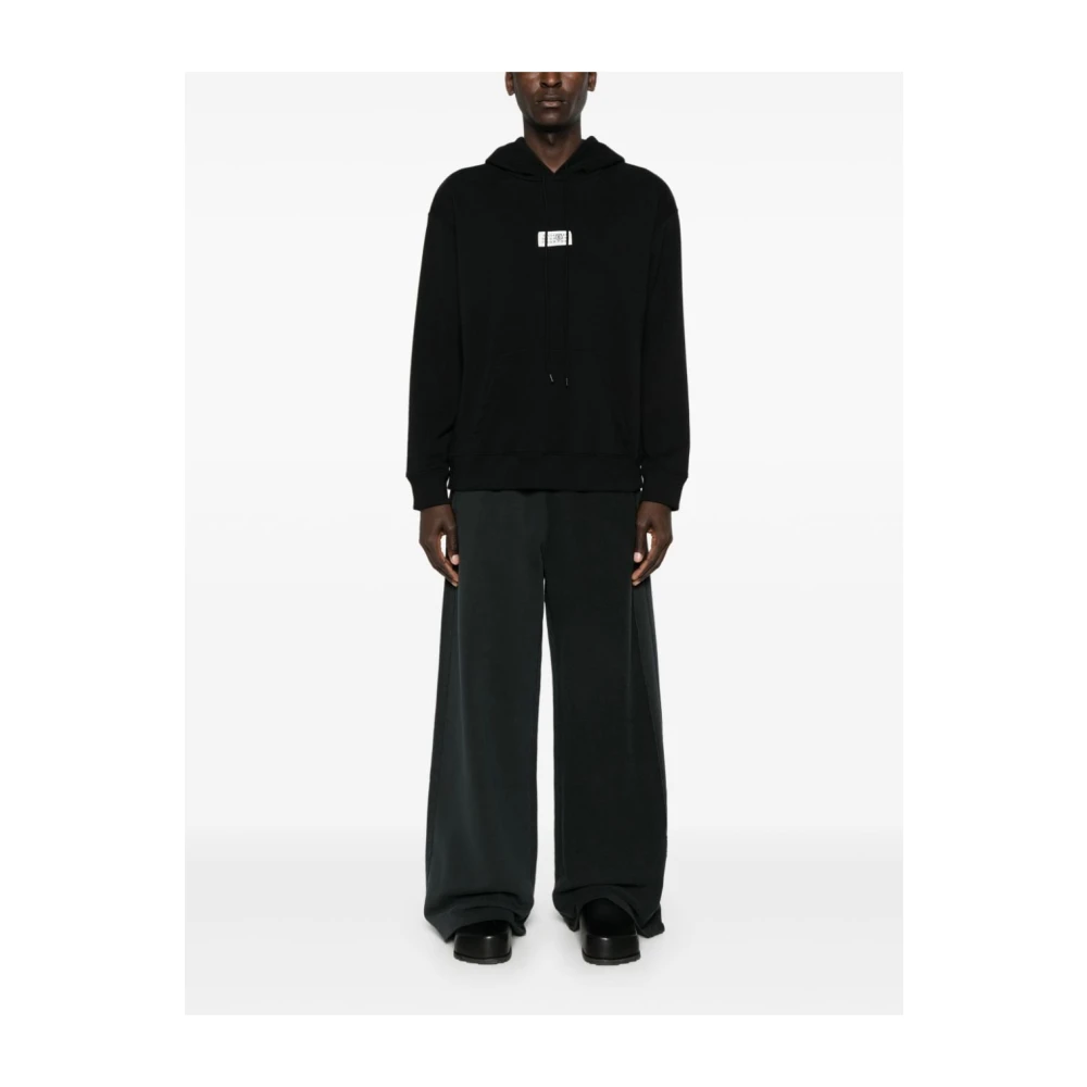 MM6 Maison Margiela Logo Hoodie Black Heren