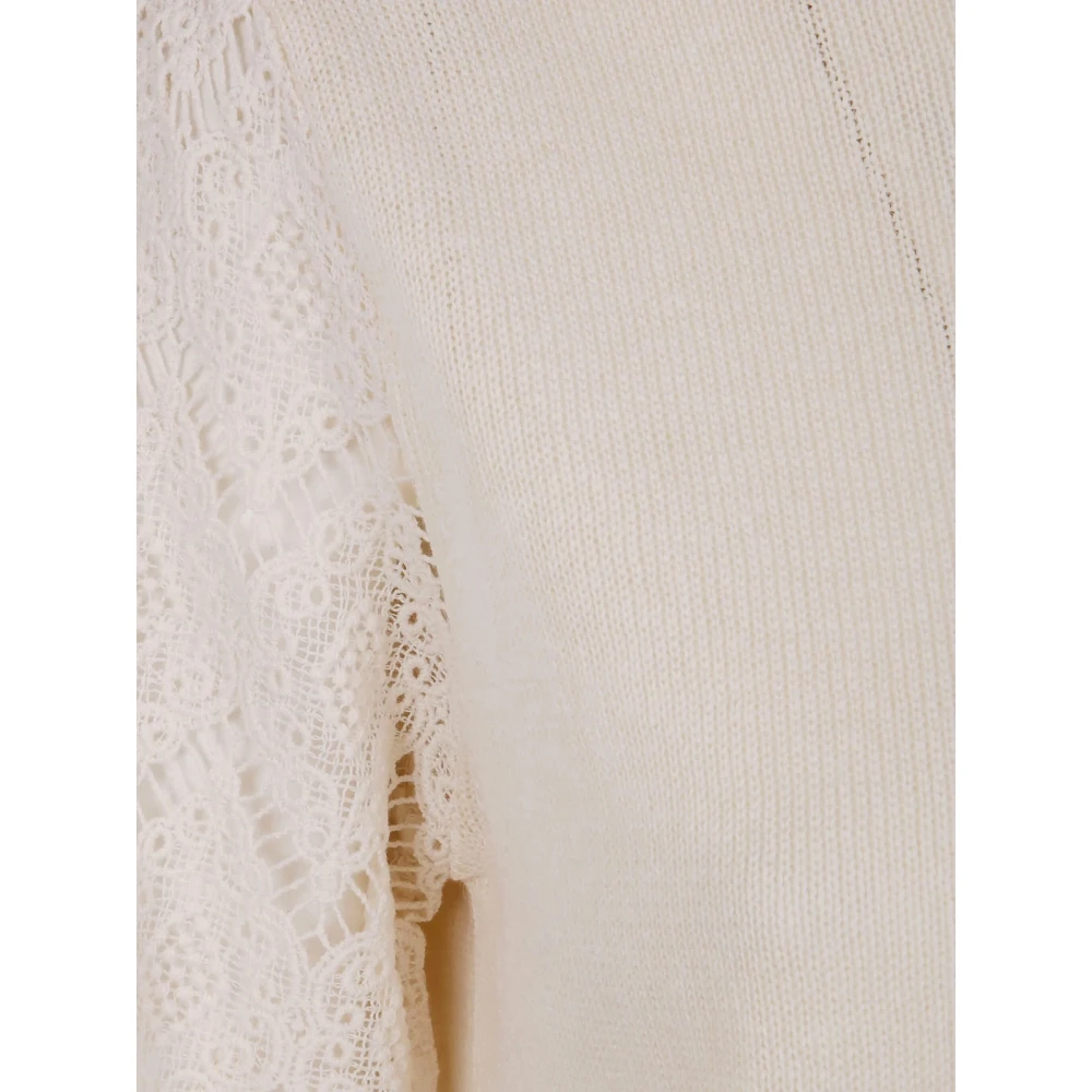 Twinset Delicate Beige Gebreide Top Beige Dames