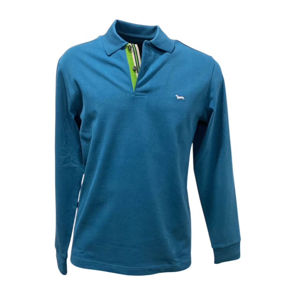 Harmont & Blaine Polo Lange Mouw Blue Heren