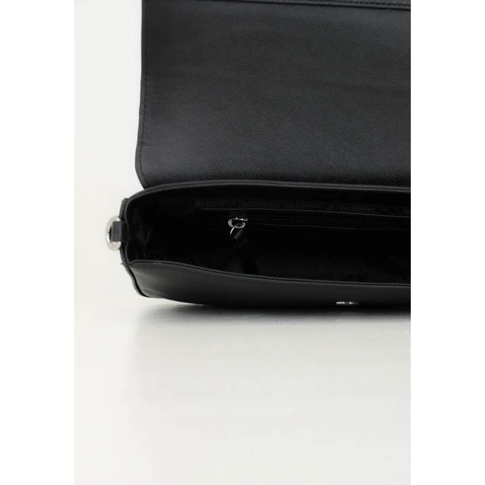 Richmond Zwarte handtas met gedurfd logo Black Dames