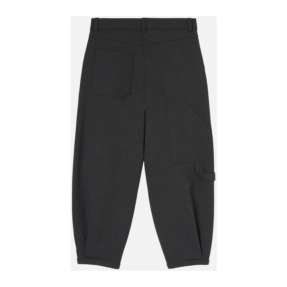 pinko Grijze werkbroek met zakken Gray Dames
