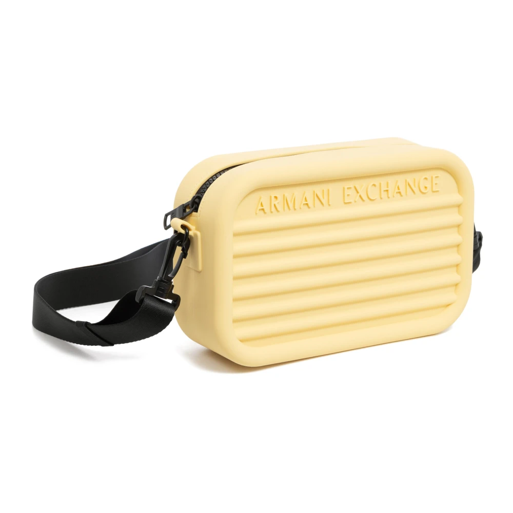 Armani Exchange Stijlvolle Crossbody Tas met Verstelbare Band Yellow Heren