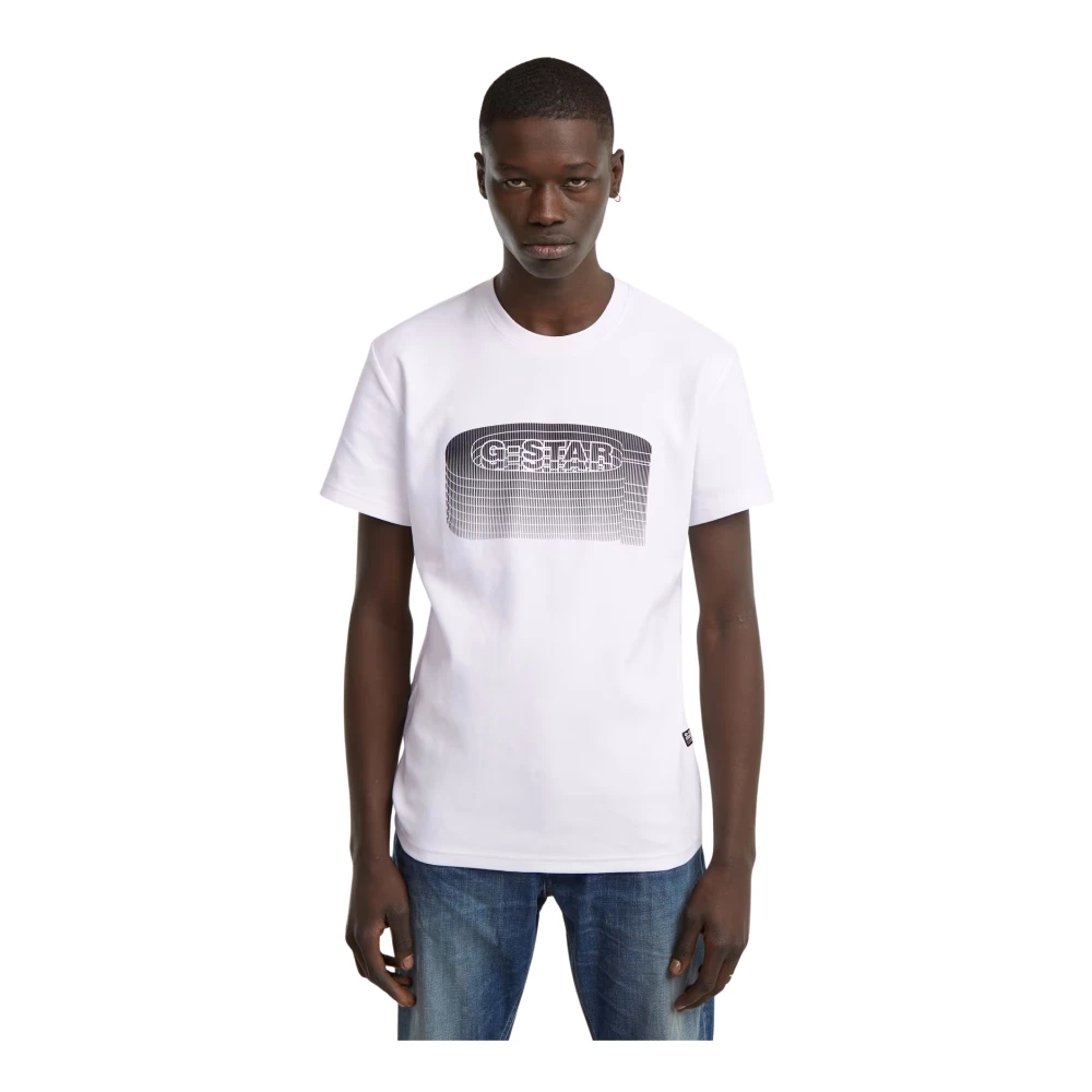 G-Star Korte Mouw Mode T-shirt White Heren