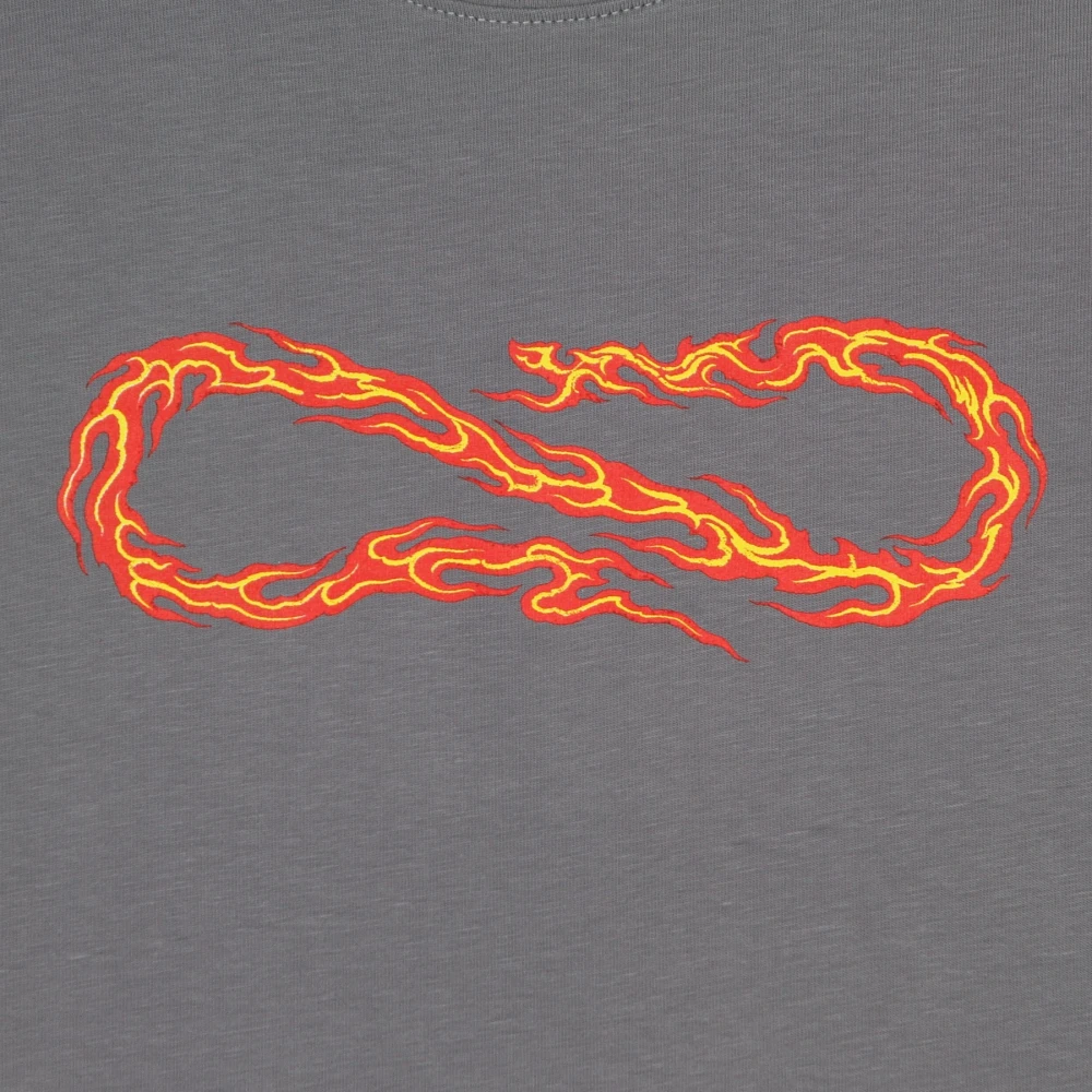 Propaganda XV Flame Tee Streetwear Collectie Gray Heren