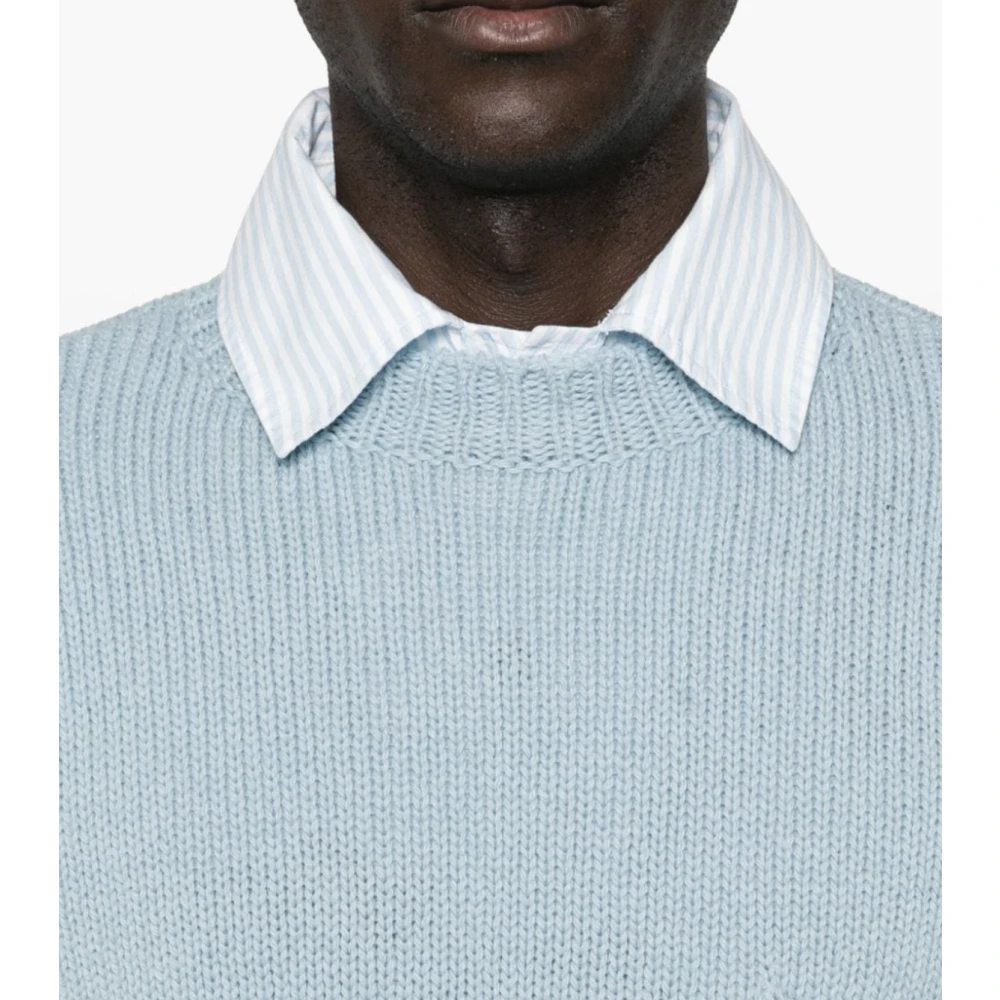 Marni Blauwe Ronde Hals Trui Blue Heren