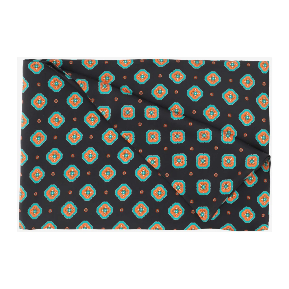 Alberto Biani Silky Scarves Black Dames