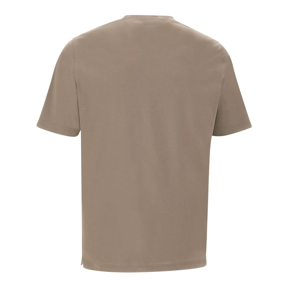 Filippo De Laurentiis Supima Katoenen T-shirt Duif Grijs Beige Heren