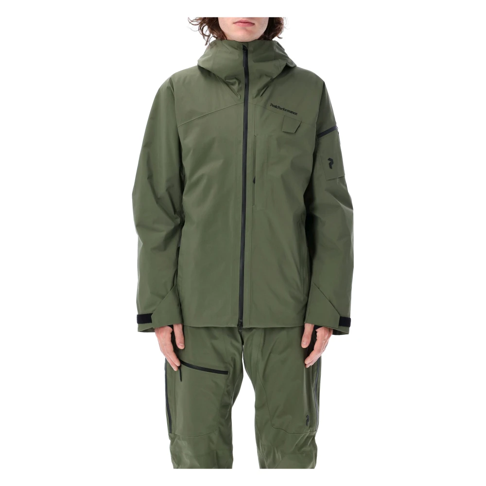 Peak Performance Alpine Gore-Tex Ski Jacket Pine Needle Green Heren
