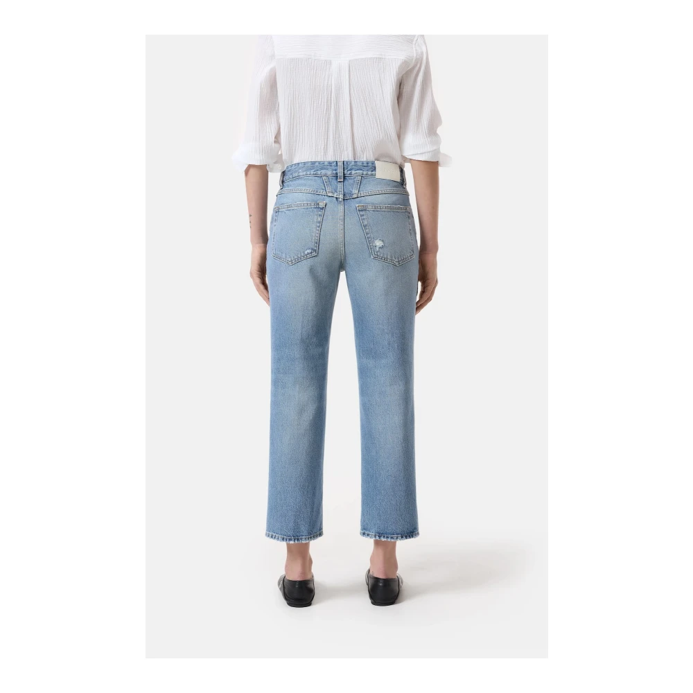 closed Regeneratieve Katoenen Straight Leg Jeans Blue Dames