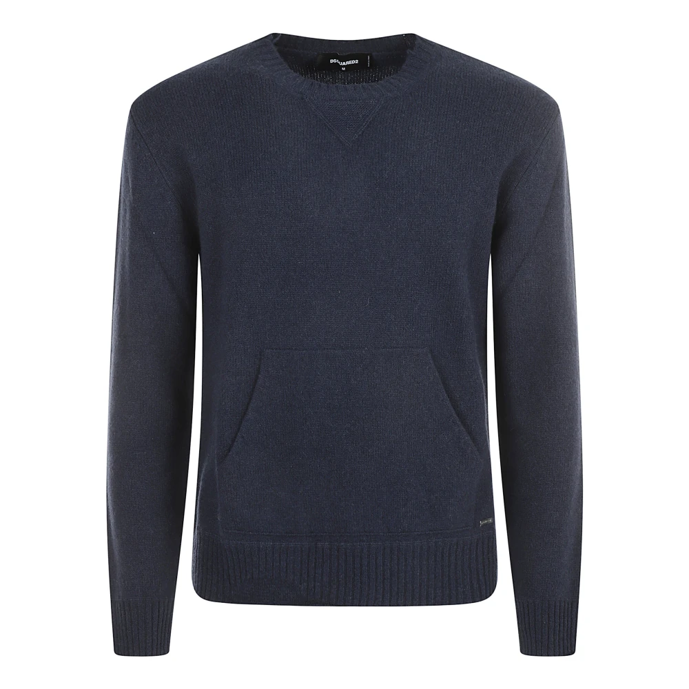 Dsquared2 Blauwe Distressed Sweater Aw24 Blue Heren