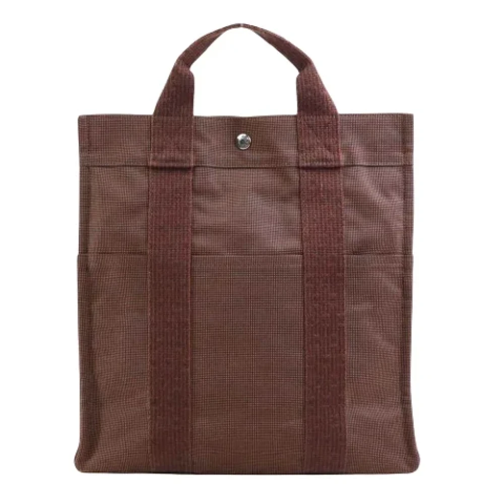 Hermès Vintage Pre-owned Canvas backpacks Brown Dames