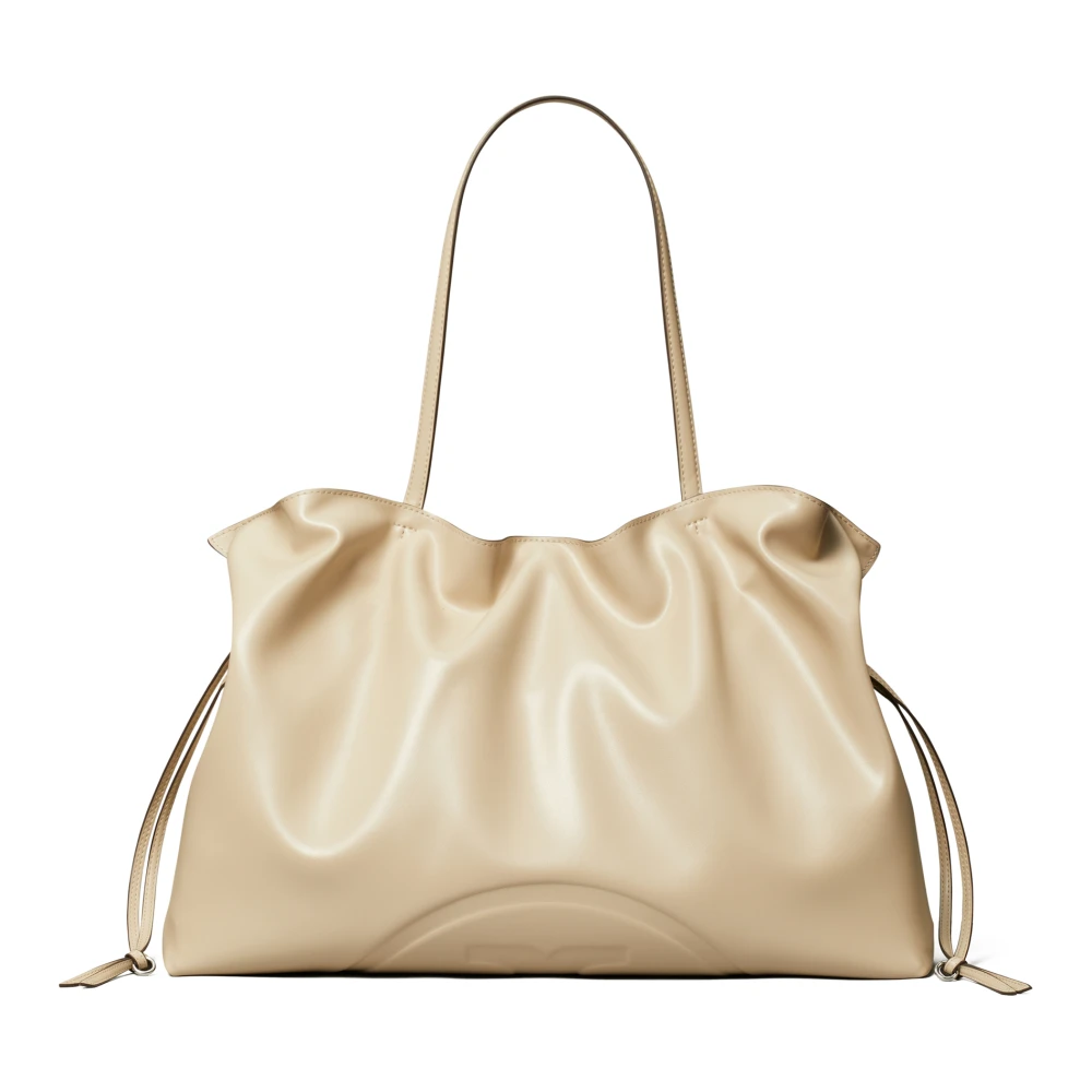 Tory Burch Women's Beige Bucket Bags, One Size, Ella Drawstring Tote